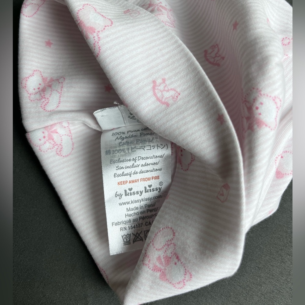 Kissy Kissy Pima cotton baby hat size SM - Picture 3 of 4
